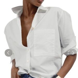 AYR The Deep End Button Down Shirt in White Size XS